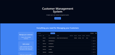 Simple Customer Management System