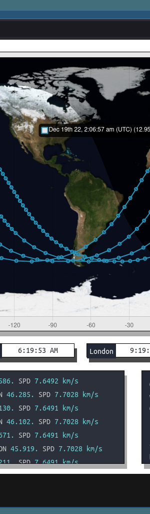 Orbital - Realtime satellite tracking system