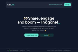 Supalink — 👀 Share, engage and boom — link gone!
